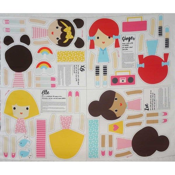 Girl Friends Doll Panel