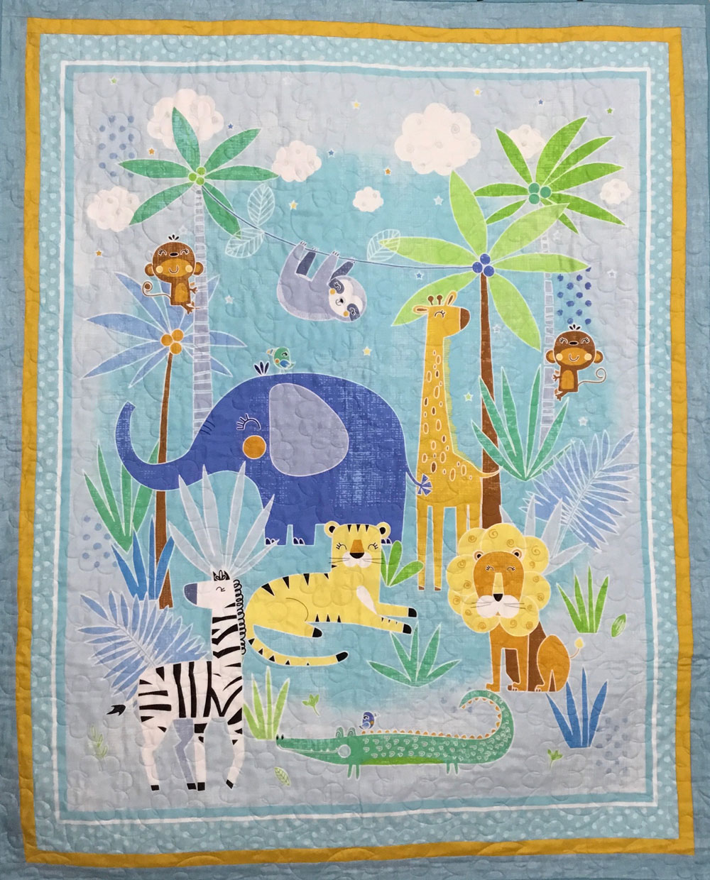 safari quilt panel