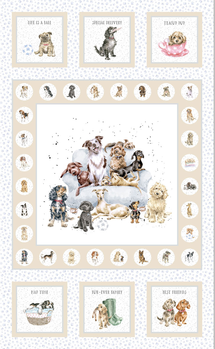 Whiskers and Paws Dog Panel Whiskers and Paws Dog Panel