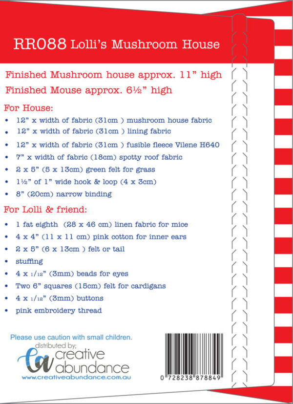 Lolli's Mushroom House Pattern - Image 2