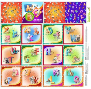 A is for Aussie 'Australian Alphabet' Book Panel
