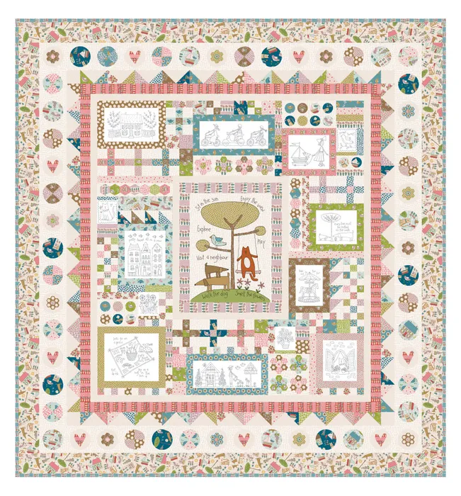 PRE-ORDER Out & About Boxed Quilt Kit by Natalie Bird of The Birdhouse - Image 3