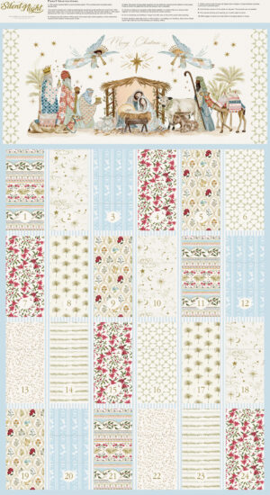 Silent Night Advent Calendar Panel
