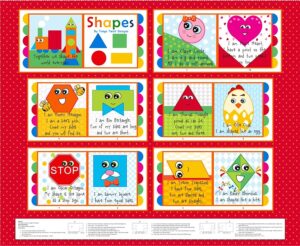 Story Time 'Shapes-Red' Book Panel