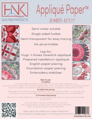 Hugs 'n' Kisses Applique Paper Pack (20 Sheets - 8.5" x 11")
