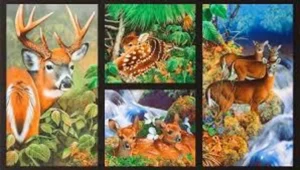 North American Wildlife 'Deer' Panel