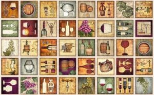 Perfectly Vintage "Wine Block" Panel