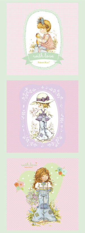 Sarah Kay With Love '3-Block Character' Panel (Pink)