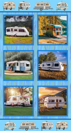 Retro Caravans Panel (B)