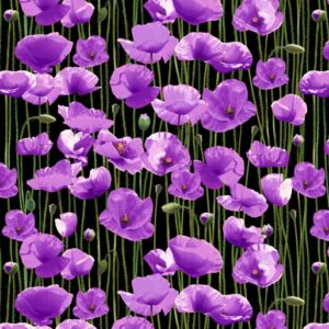 Animals Of War 'Purple Poppy Field' (7117AE)